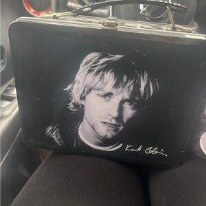Neca collector Kurt Cobain metal lunchbox with Thermos